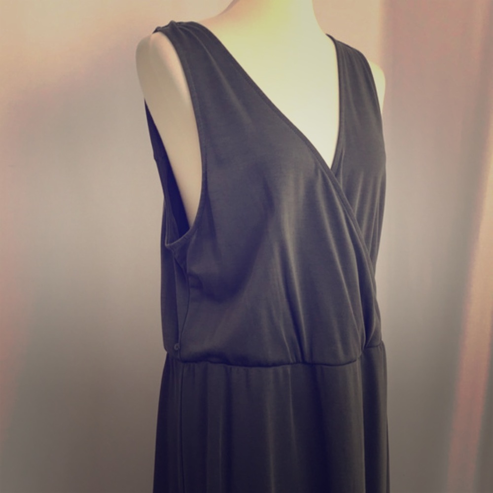 Olive Green Professional Wrap Dress